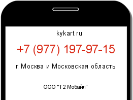 Информация о номере телефона +7 (977) 197-97-15: регион, оператор