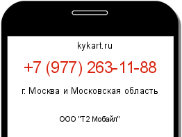 Информация о номере телефона +7 (977) 263-11-88: регион, оператор