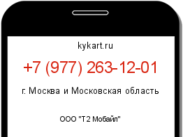 Информация о номере телефона +7 (977) 263-12-01: регион, оператор