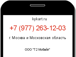 Информация о номере телефона +7 (977) 263-12-03: регион, оператор
