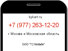 Информация о номере телефона +7 (977) 263-12-20: регион, оператор