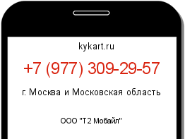 Информация о номере телефона +7 (977) 309-29-57: регион, оператор