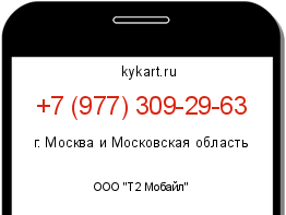 Информация о номере телефона +7 (977) 309-29-63: регион, оператор