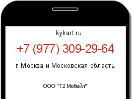 Информация о номере телефона +7 (977) 309-29-64: регион, оператор