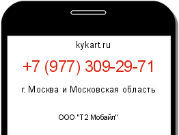 Информация о номере телефона +7 (977) 309-29-71: регион, оператор