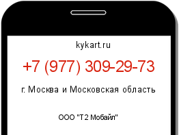 Информация о номере телефона +7 (977) 309-29-73: регион, оператор