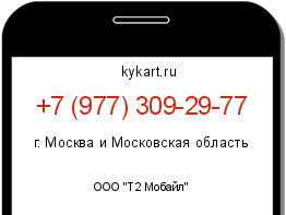 Информация о номере телефона +7 (977) 309-29-77: регион, оператор
