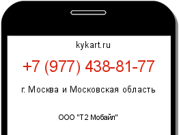 Информация о номере телефона +7 (977) 438-81-77: регион, оператор
