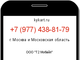 Информация о номере телефона +7 (977) 438-81-79: регион, оператор