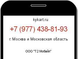 Информация о номере телефона +7 (977) 438-81-93: регион, оператор