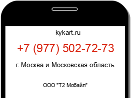 Информация о номере телефона +7 (977) 502-72-73: регион, оператор