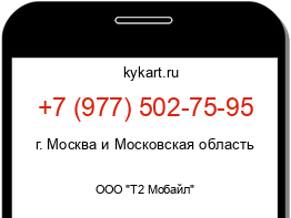 Информация о номере телефона +7 (977) 502-75-95: регион, оператор