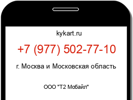 Информация о номере телефона +7 (977) 502-77-10: регион, оператор