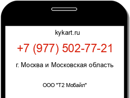 Информация о номере телефона +7 (977) 502-77-21: регион, оператор