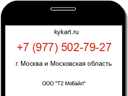 Информация о номере телефона +7 (977) 502-79-27: регион, оператор