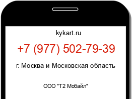 Информация о номере телефона +7 (977) 502-79-39: регион, оператор