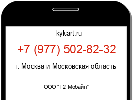 Информация о номере телефона +7 (977) 502-82-32: регион, оператор