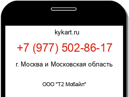 Информация о номере телефона +7 (977) 502-86-17: регион, оператор