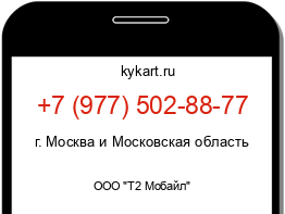Информация о номере телефона +7 (977) 502-88-77: регион, оператор