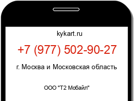 Информация о номере телефона +7 (977) 502-90-27: регион, оператор