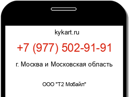 Информация о номере телефона +7 (977) 502-91-91: регион, оператор