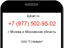 Информация о номере телефона +7 (977) 502-95-02: регион, оператор