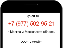 Информация о номере телефона +7 (977) 502-95-21: регион, оператор