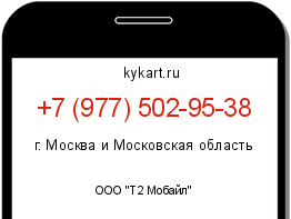 Информация о номере телефона +7 (977) 502-95-38: регион, оператор