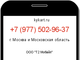 Информация о номере телефона +7 (977) 502-96-37: регион, оператор