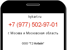 Информация о номере телефона +7 (977) 502-97-01: регион, оператор