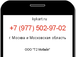 Информация о номере телефона +7 (977) 502-97-02: регион, оператор