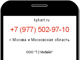 Информация о номере телефона +7 (977) 502-97-10: регион, оператор