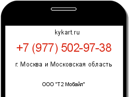 Информация о номере телефона +7 (977) 502-97-38: регион, оператор