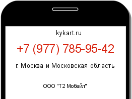 Информация о номере телефона +7 (977) 785-95-42: регион, оператор