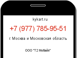 Информация о номере телефона +7 (977) 785-95-51: регион, оператор