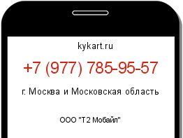 Информация о номере телефона +7 (977) 785-95-57: регион, оператор