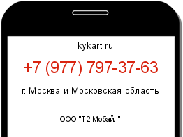 Информация о номере телефона +7 (977) 797-37-63: регион, оператор