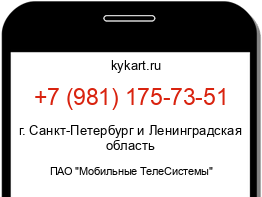 Информация о номере телефона +7 (981) 175-73-51: регион, оператор