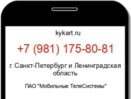 Информация о номере телефона +7 (981) 175-80-81: регион, оператор