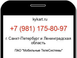 Информация о номере телефона +7 (981) 175-80-97: регион, оператор