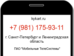 Информация о номере телефона +7 (981) 175-93-11: регион, оператор