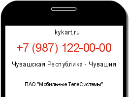 Информация о номере телефона +7 (987) 122-00-00: регион, оператор