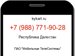 Информация о номере телефона +7 (988) 771-90-28: регион, оператор