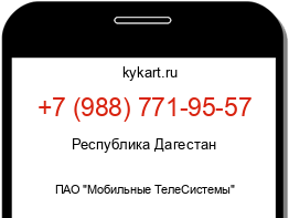 Информация о номере телефона +7 (988) 771-95-57: регион, оператор