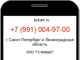 Информация о номере телефона +7 (991) 004-97-00: регион, оператор