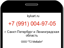 Информация о номере телефона +7 (991) 004-97-05: регион, оператор