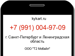 Информация о номере телефона +7 (991) 004-97-09: регион, оператор