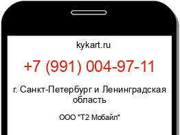 Информация о номере телефона +7 (991) 004-97-11: регион, оператор