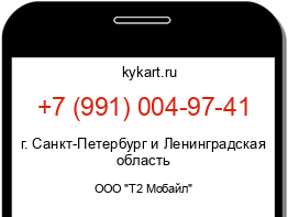 Информация о номере телефона +7 (991) 004-97-41: регион, оператор