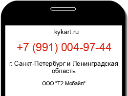 Информация о номере телефона +7 (991) 004-97-44: регион, оператор